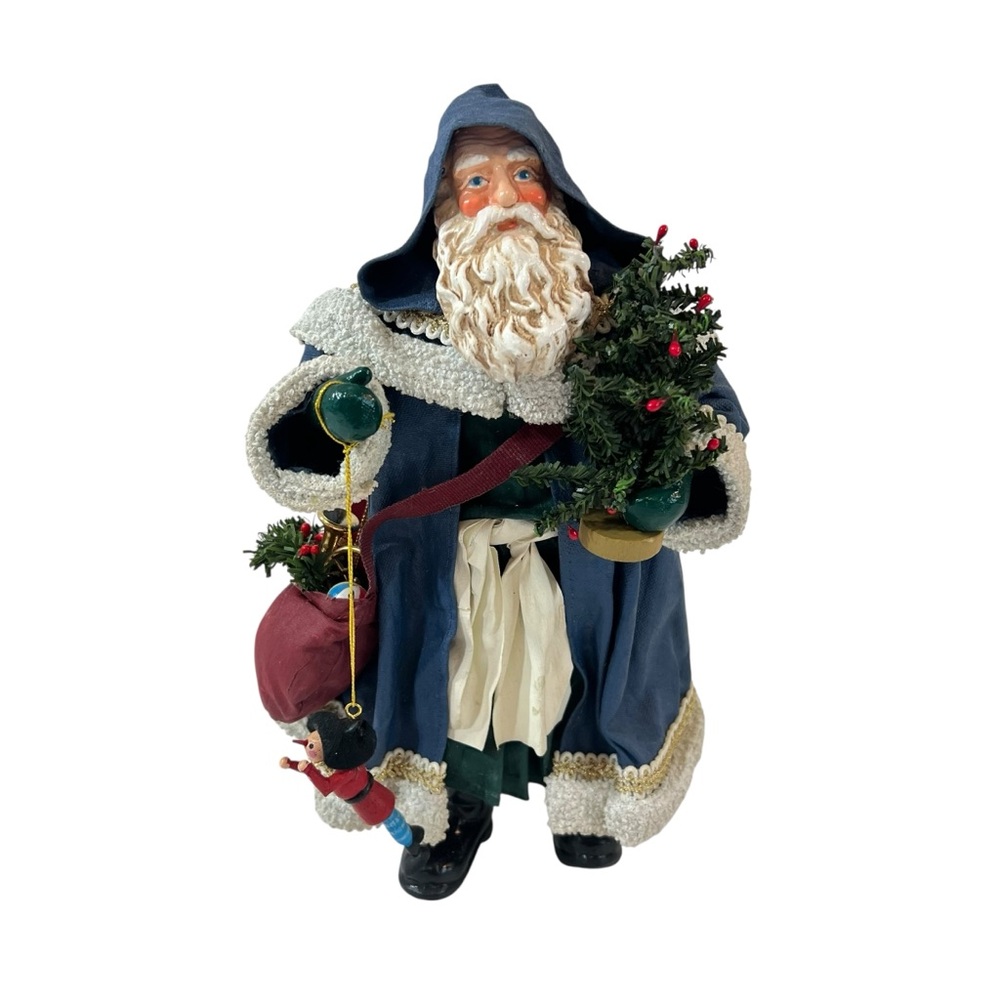 Midwest Importers Blue Hooded Santa 00650-4 10.5”